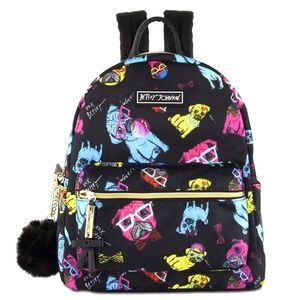 Betsy Johnson Pug Mini Backpack